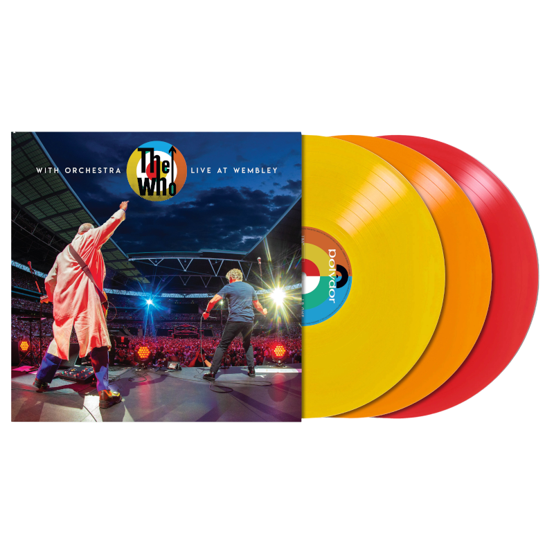 The Who With Orchestra Live At Wembley by The Who - Exklusive Limited Yellow / Orange / Red 3LP - shop now at The Who store